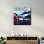 Echoes of the Glitch | Glass Wall Art