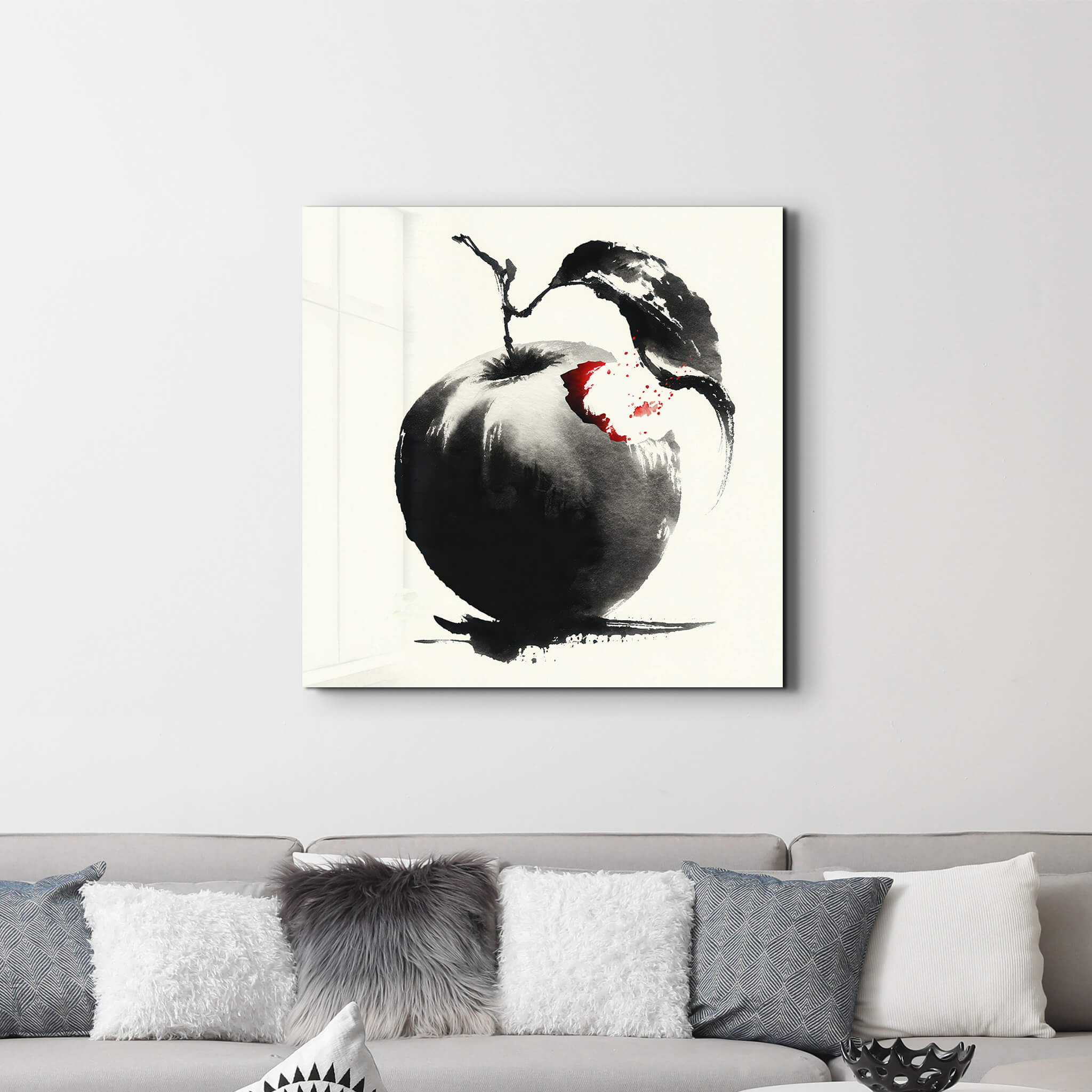 First Bite | Glass Wall Art