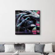 Glitch the Grave | Glass Wall Art