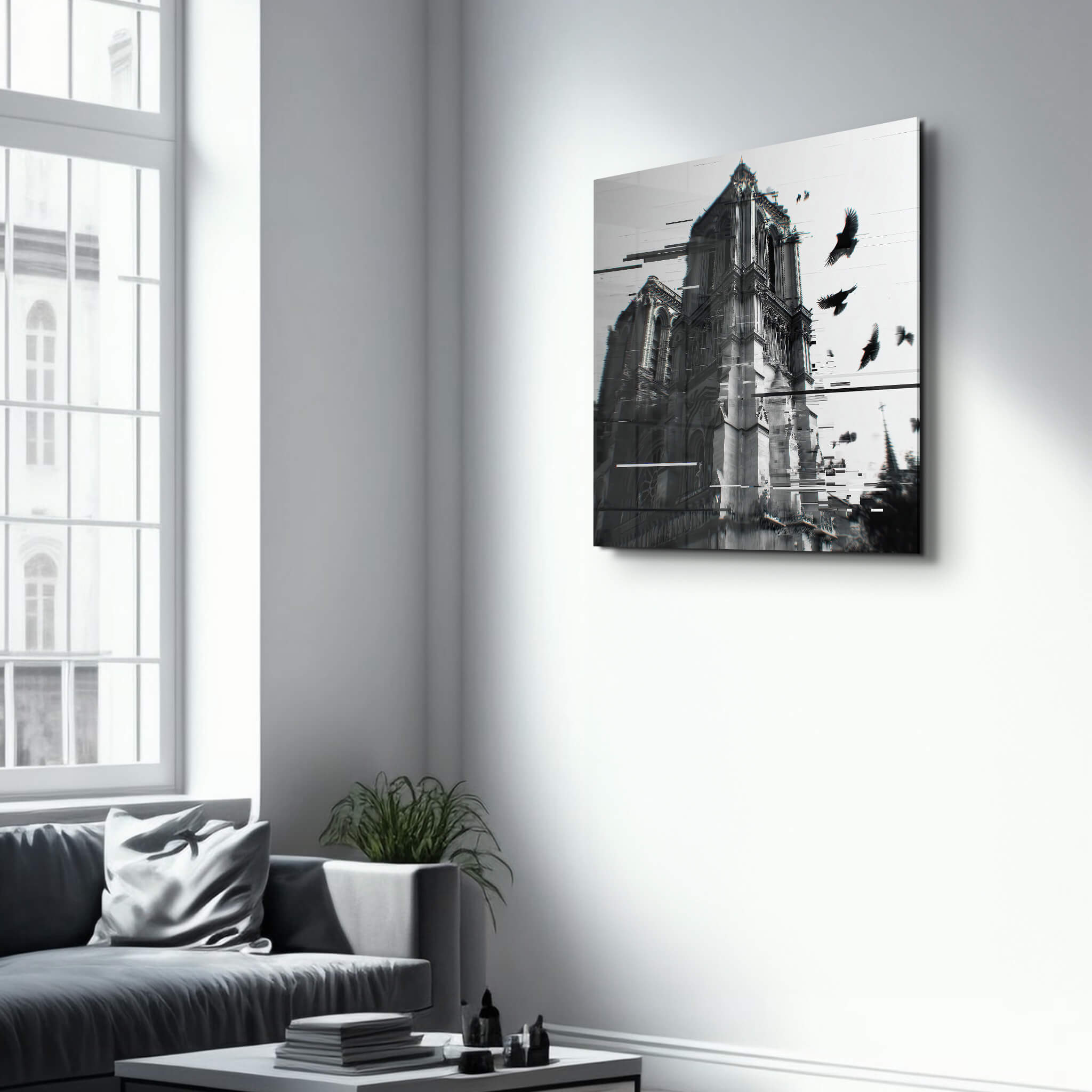 Gothic Cathedral in Motion | Glass Wall Art