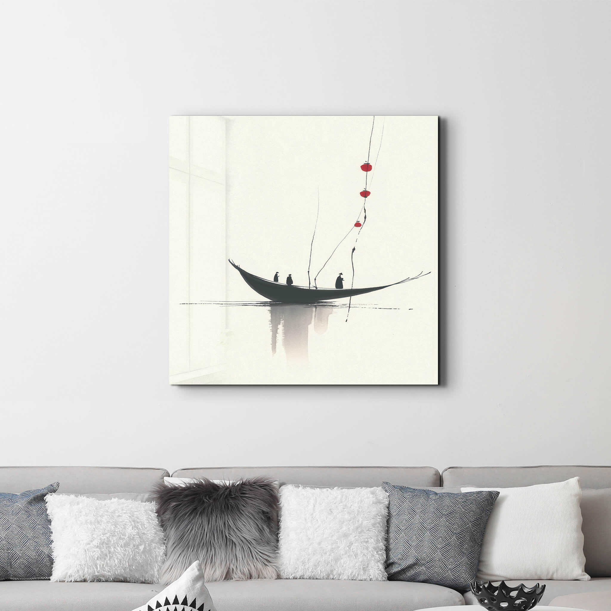 Journey in Silence | Glass Wall Art