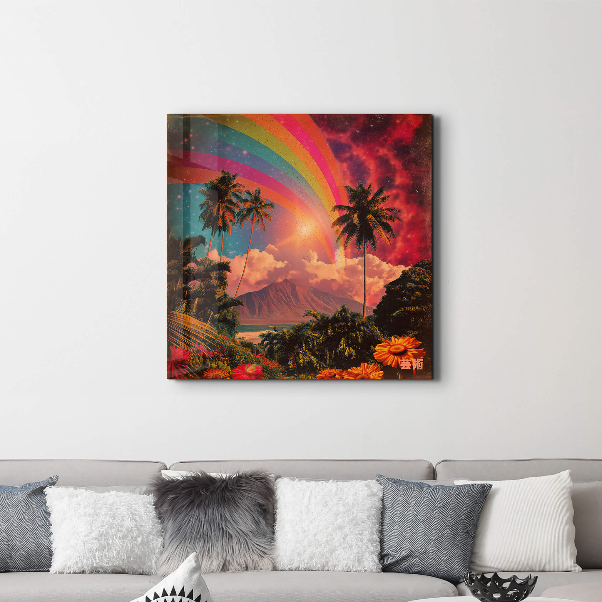 Paradise Frequency | Glass Wall Art