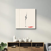 Silent Flow-Reverse Shadow | Glass Wall Art