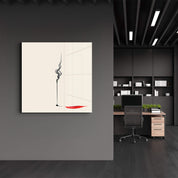 Silent Flow-Reverse Shadow | Glass Wall Art