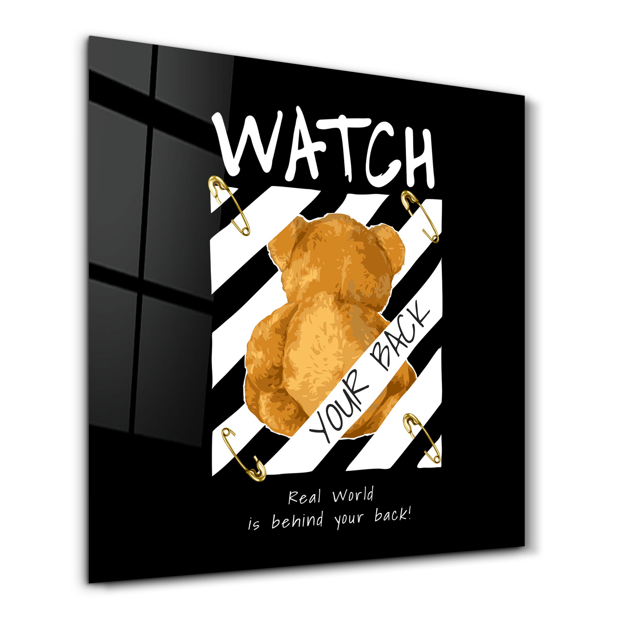 Watch Your Back | Glass Wall Art