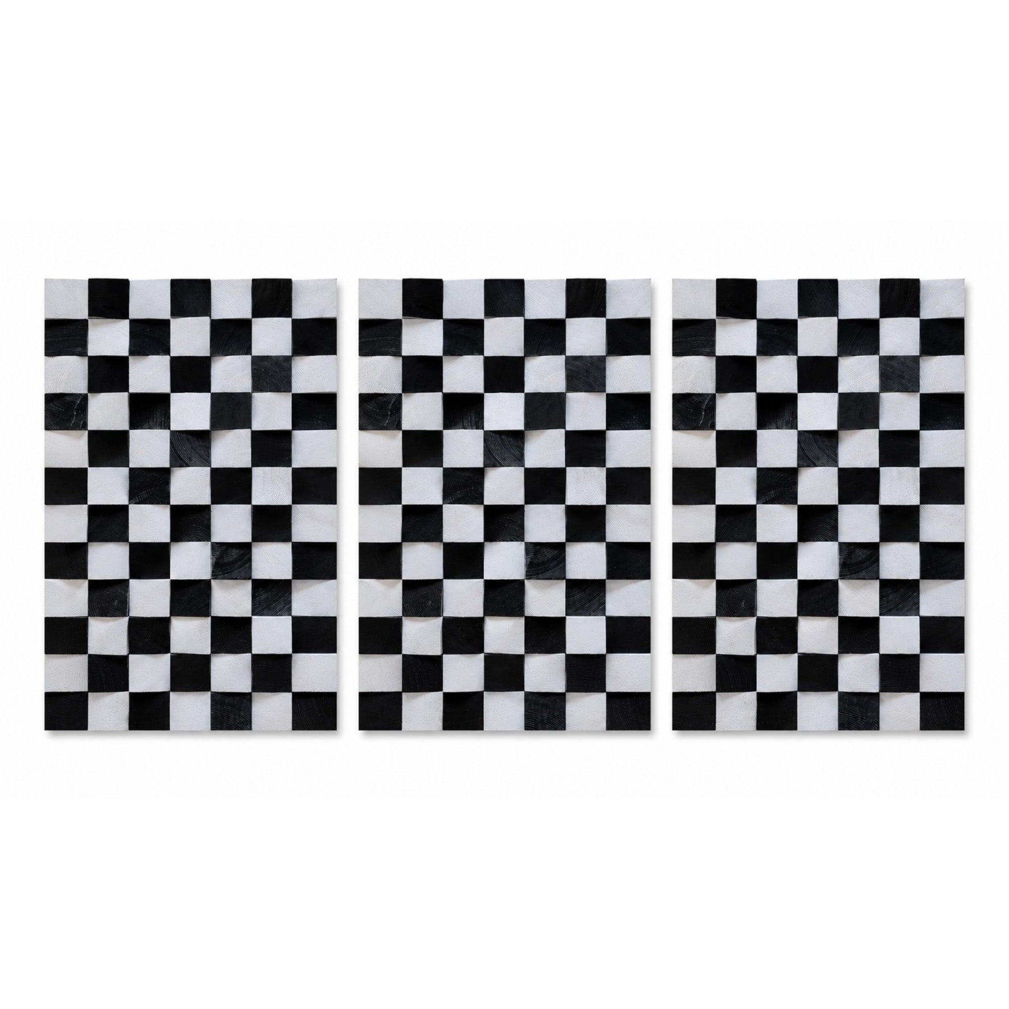 Black and White | Wood Wall Sculpture