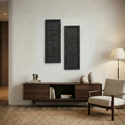 Modern Geometric – 2 Piece Wooden Wall Art Set