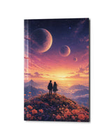 Hilltop Pair | Glass Wall Art