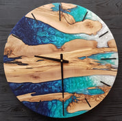 Coastal Azure Timekeeper | Premium Handmade Wall Clocks - Artdesigna