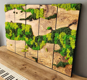 Unexplored Moss Forest | Premium Handmade Wall Sculptures - Artdesigna