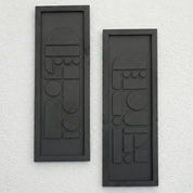Modern Geometric – 2 Piece Wooden Wall Art Set