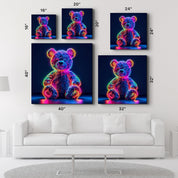 Teddy Bear - Designers Collection Glass Wall Art - Artdesigna