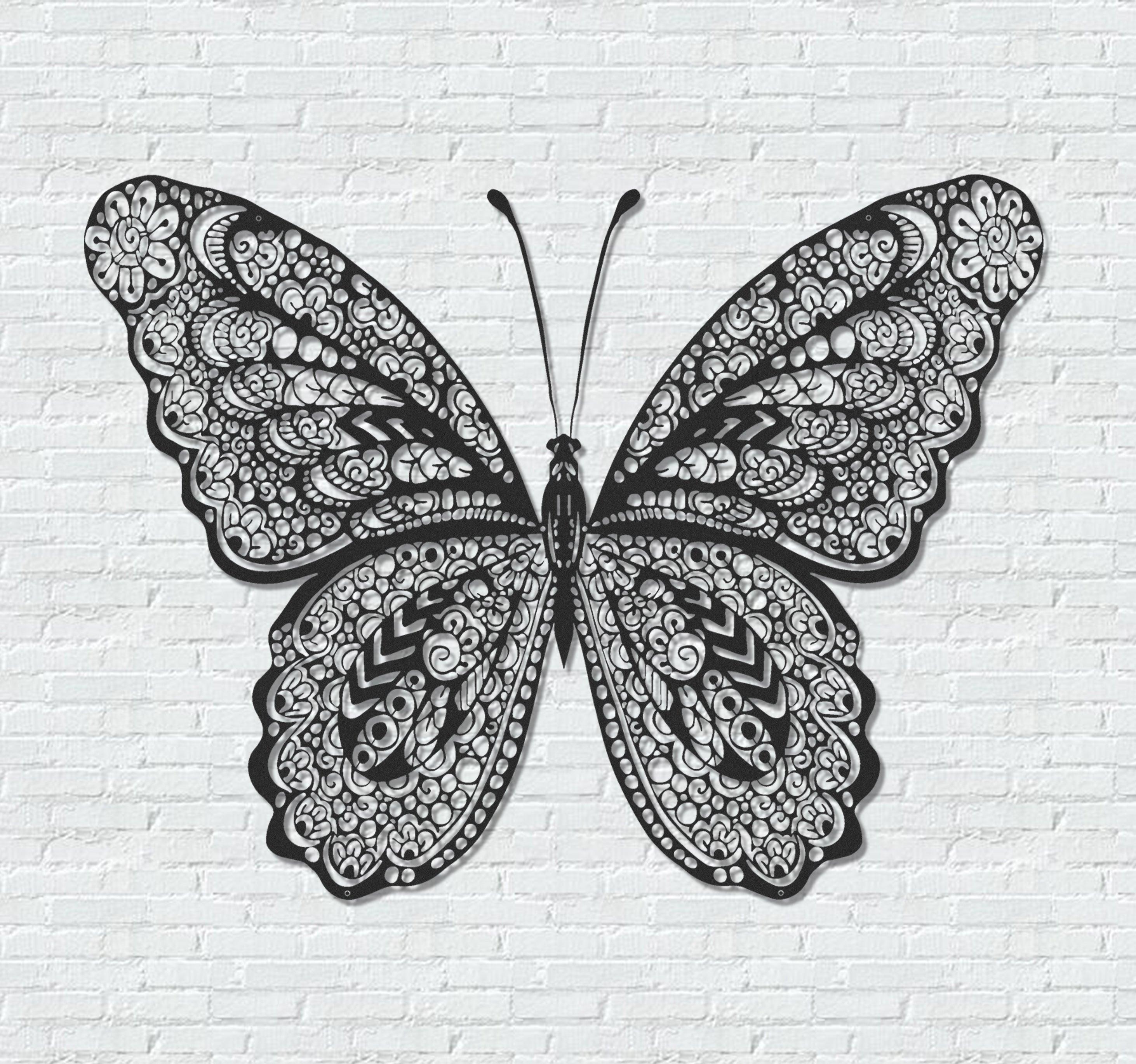 ・"Butterfly"・Premium Metal Wall Art - Limited Edition - ArtDesigna Glass Printing Wall Art