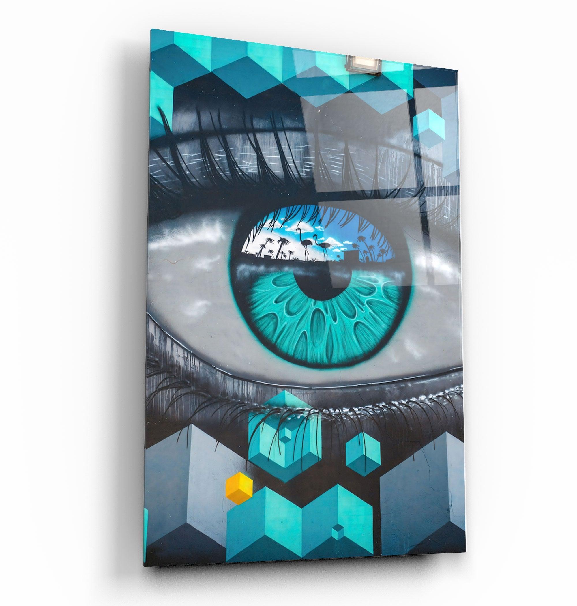 Inside of the Reflection | Glass Wall Art - Artdesigna