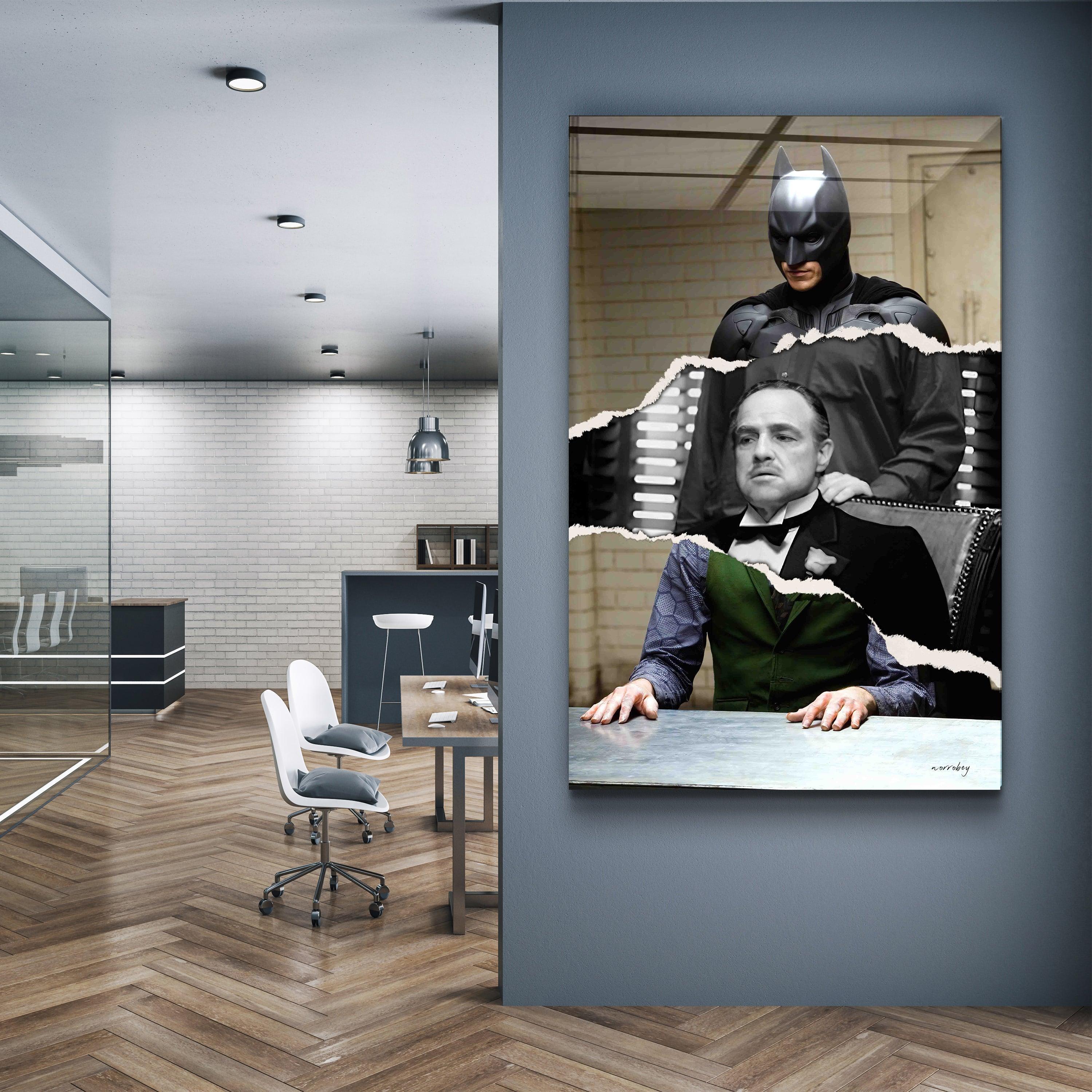 ・"Batman Vito Joker "・Designers Collection Glass Wall Art - ArtDesigna Glass Printing Wall Art