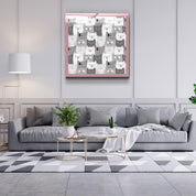 ・"Cats"・Glass Wall Art - ArtDesigna Glass Printing Wall Art