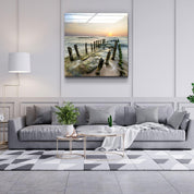 ・"Ruined Dock"・Glass Wall Art - ArtDesigna Glass Printing Wall Art