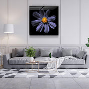 ・"Purple Flower"・Glass Wall Art - ArtDesigna Glass Printing Wall Art