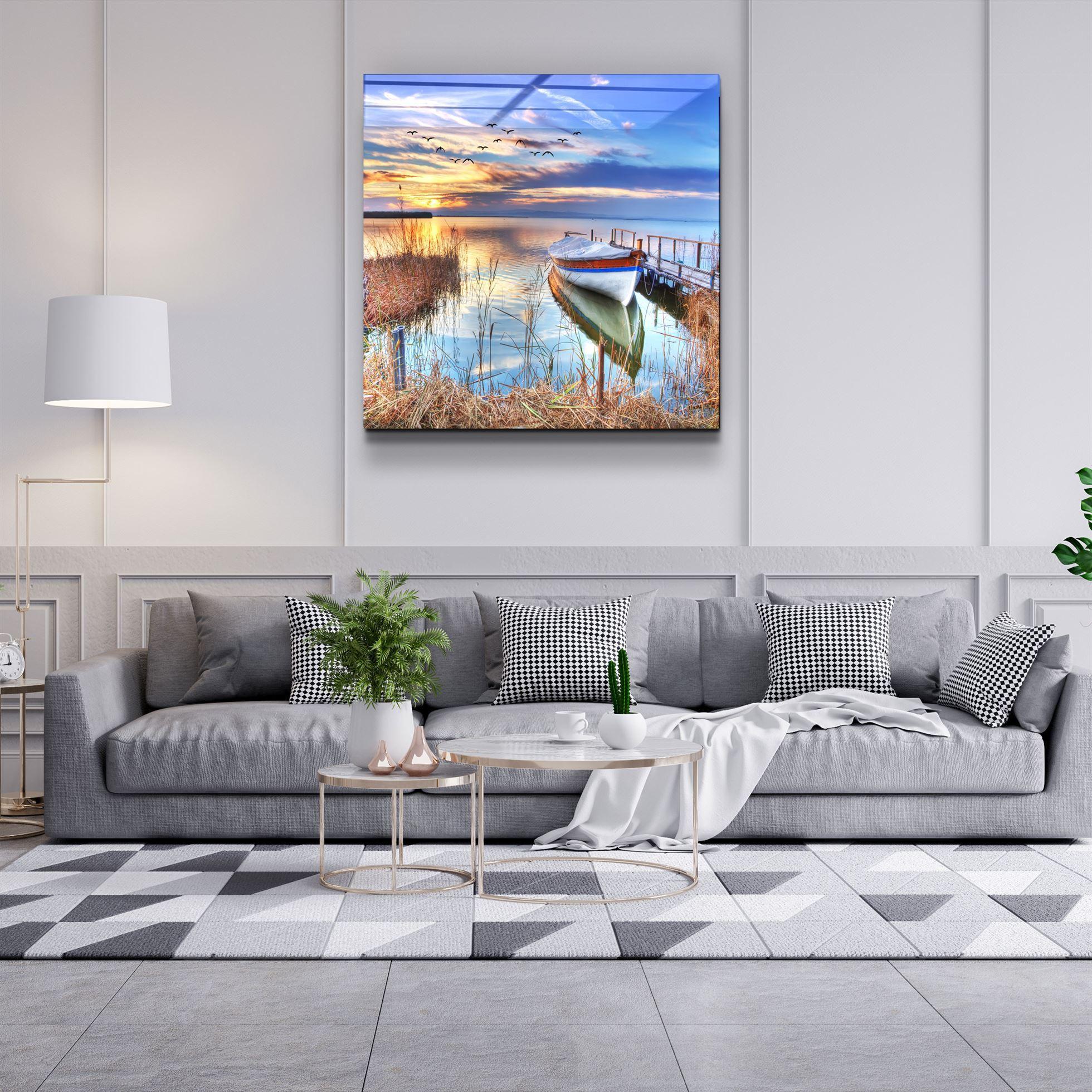 ・"Lake Landscape"・Glass Wall Art - ArtDesigna Glass Printing Wall Art