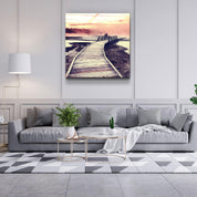 ・"Sunset Landscape"・Glass Wall Art - ArtDesigna Glass Printing Wall Art