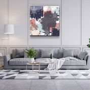 ."Pastel Abstract 3". Glass Wall Art - ArtDesigna Glass Printing Wall Art