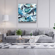 ・"Whales"・Glass Wall Art - ArtDesigna Glass Printing Wall Art