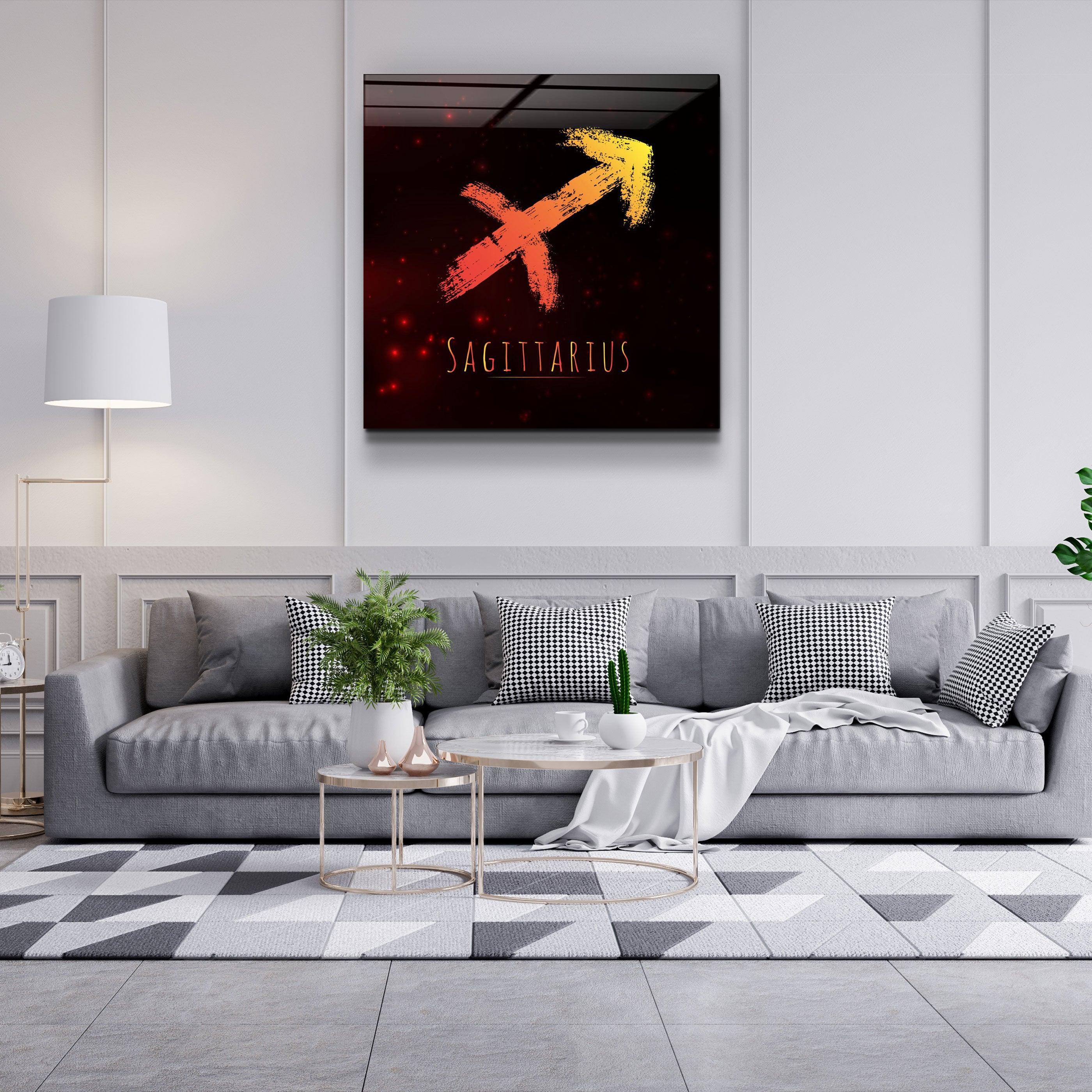 ."Zodiac V2 - Sagittarius". Glass Wall Art - ArtDesigna Glass Printing Wall Art