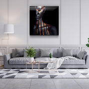 ・"Abstract Makeup Artist"・Glass Wall Art - ArtDesigna Glass Printing Wall Art