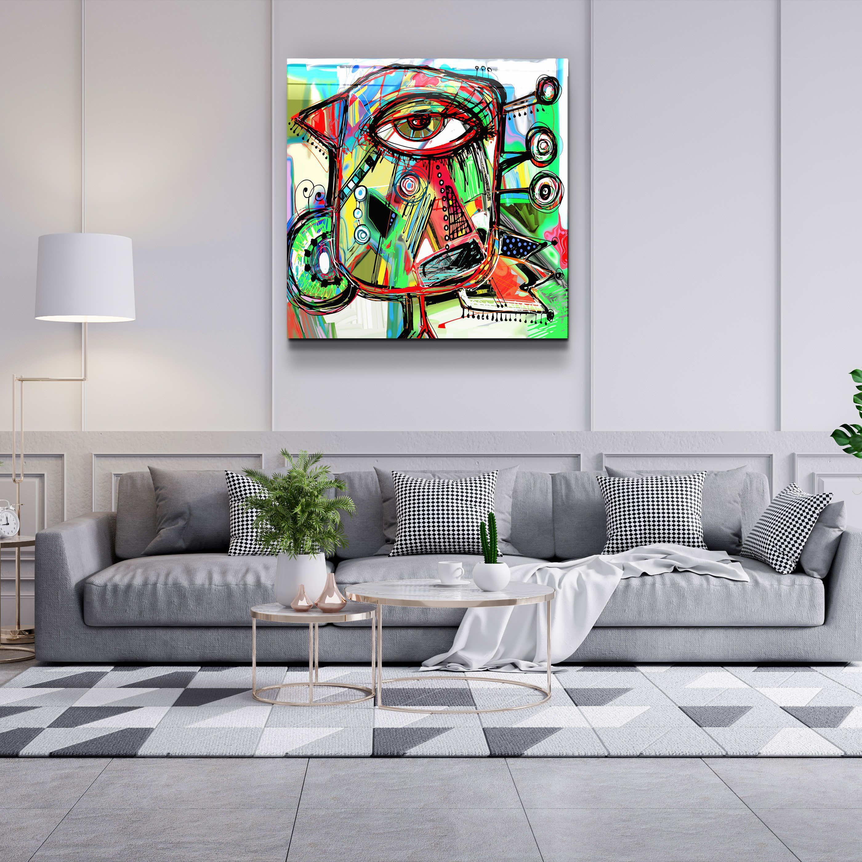 ."Birddy". Designer's Collection Glass Wall Art - ArtDesigna Glass Printing Wall Art