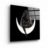 ."Moon Modern V1". Designer's Collection Glass Wall Art