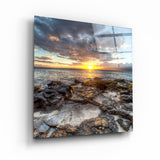 Sunset Sea | Glass Wall Art