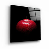 ・"Red Apple"・Glass Wall Art