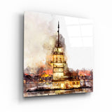 Maiden's Tower-Turkey | Glass Wall Art
