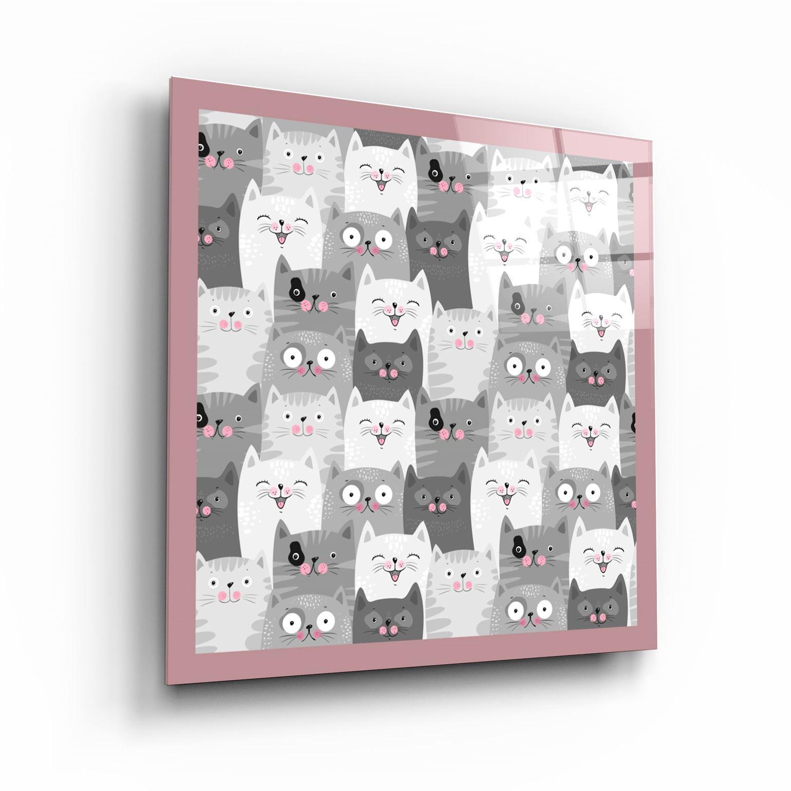 ・"Cats"・Glass Wall Art - ArtDesigna Glass Printing Wall Art