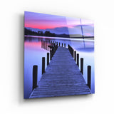 ・"Dreamy Colors - Quay"・Glass Wall Art