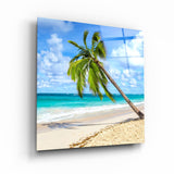 ・"Palm Tree"・Glass Wall Art