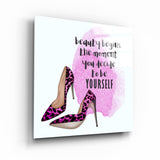 Be Yourself | Glass Wall Art