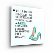 ・"Dress"・Glass Wall Art - ArtDesigna Glass Printing Wall Art