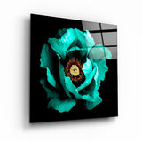 Floral Green | Glass Wall Art
