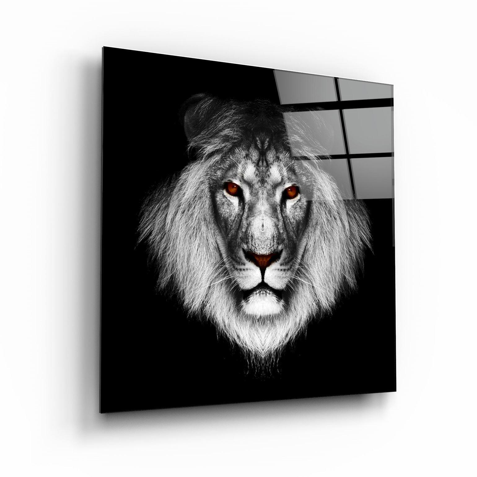 ・"Lion"・Glass Wall Art - ArtDesigna Glass Printing Wall Art
