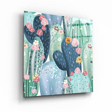 ・"Cactus"・Glass Wall Art