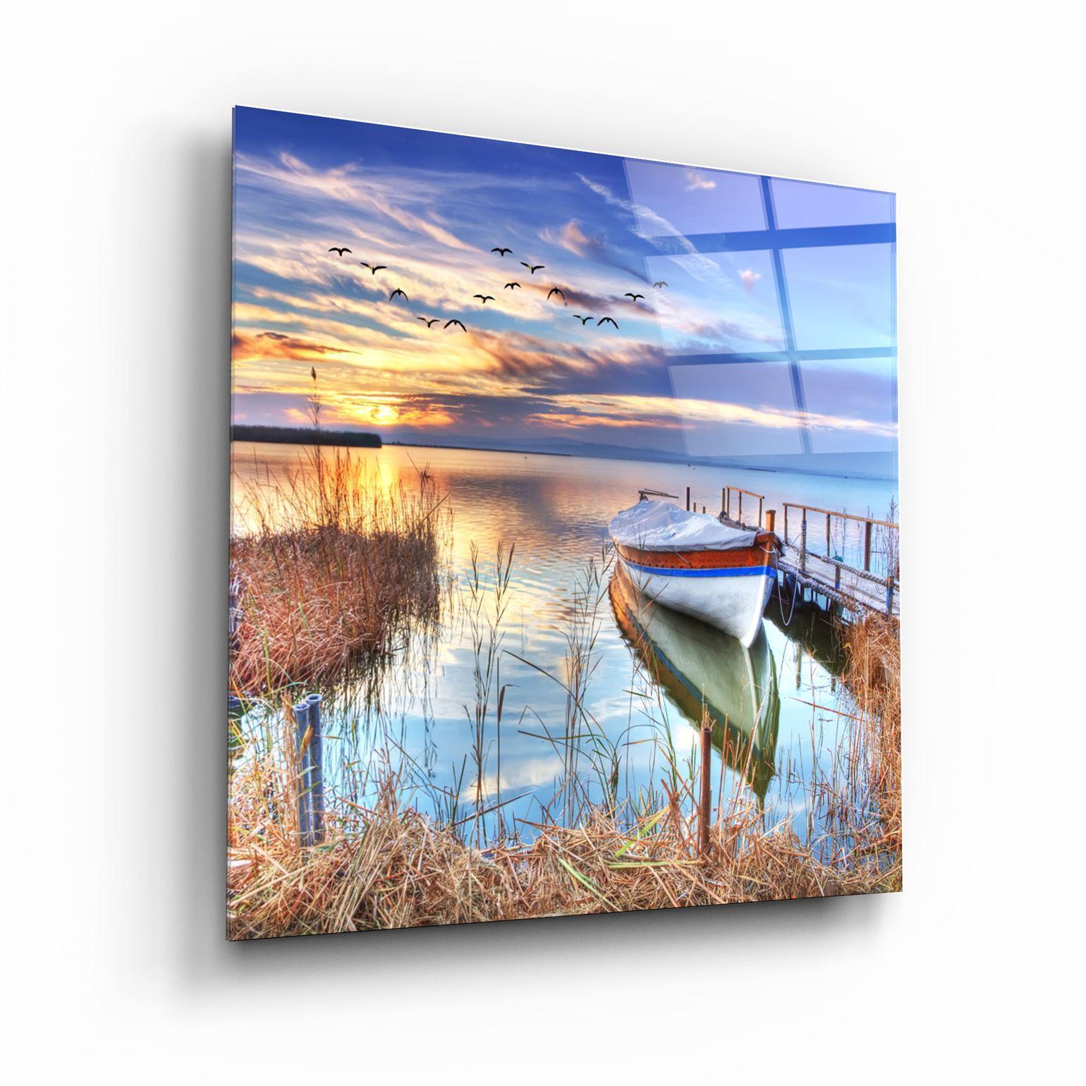 ・"Lake Landscape"・Glass Wall Art - ArtDesigna Glass Printing Wall Art