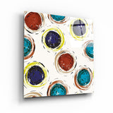 Abstract Circles | Glass Wall Art