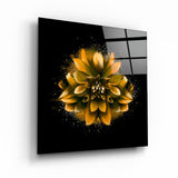 Yellow Flower | Glass Wall Art