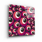 Red Eyes | Glass Wall Art