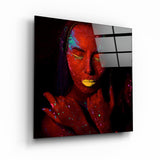 Dreamer Red | Glass Wall Art
