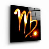 ."Virgo Zodiac Symbol". Glass Wall Art