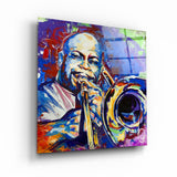 Abstract Musician | Glass Wall Art