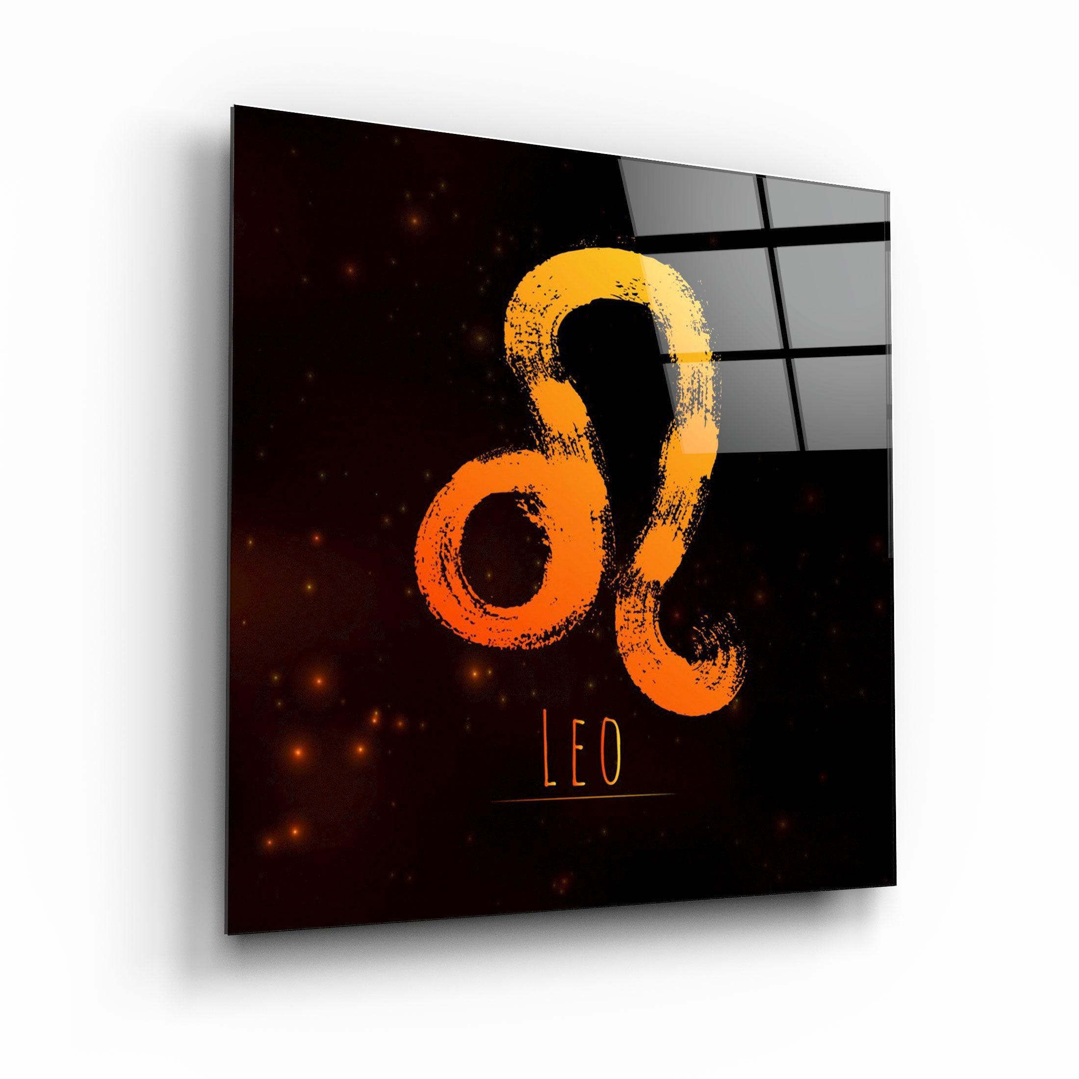 ."Zodiac V2 - Leo". Glass Wall Art - ArtDesigna Glass Printing Wall Art