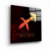 Zodiac V2 Sagittarius | Glass Wall Art